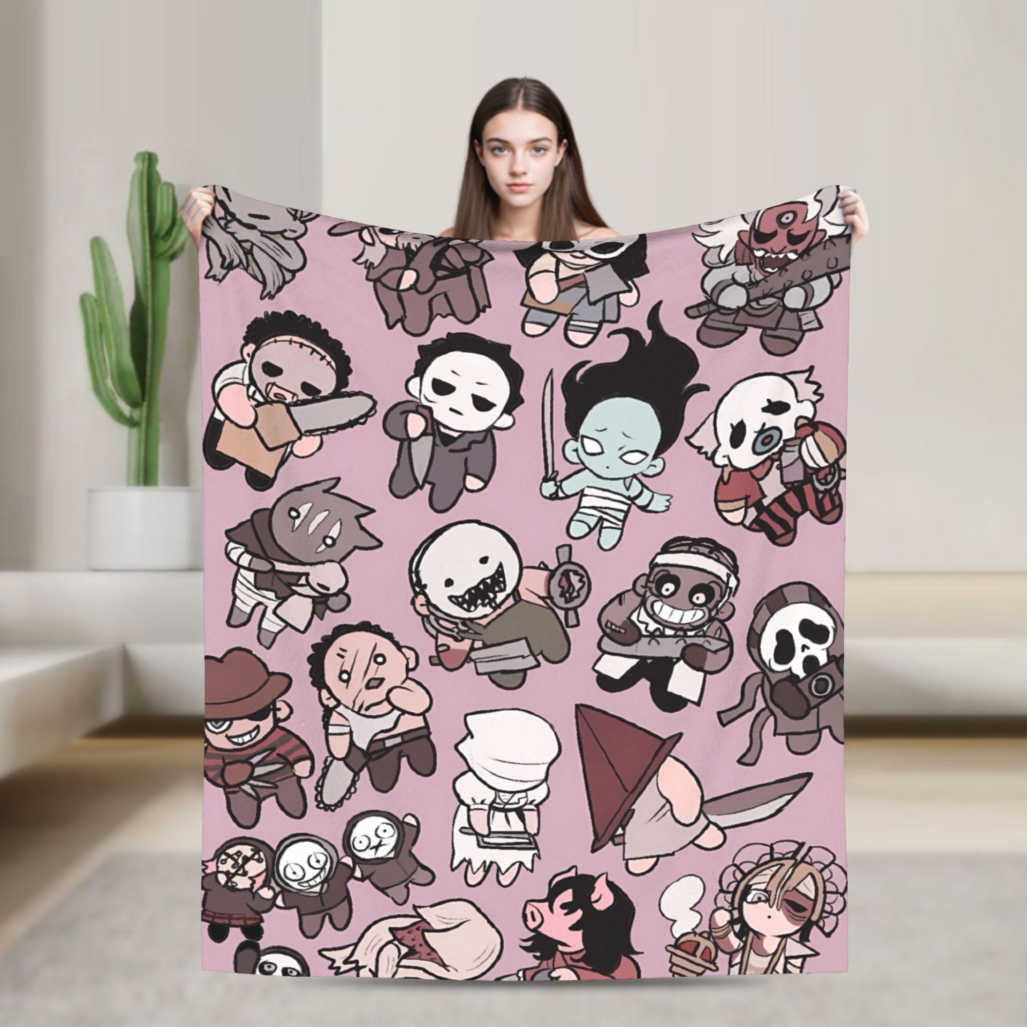 Annier Unisex Dead By Daylights Characters Warm Soft Plush Throw Blanket Students Flannel For Graphic Couch Chair Sofa Bed Cover