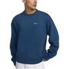 Nike Logo Print Crew Neck Sweatshirt Men Tops Dark-Blue CV0554-460