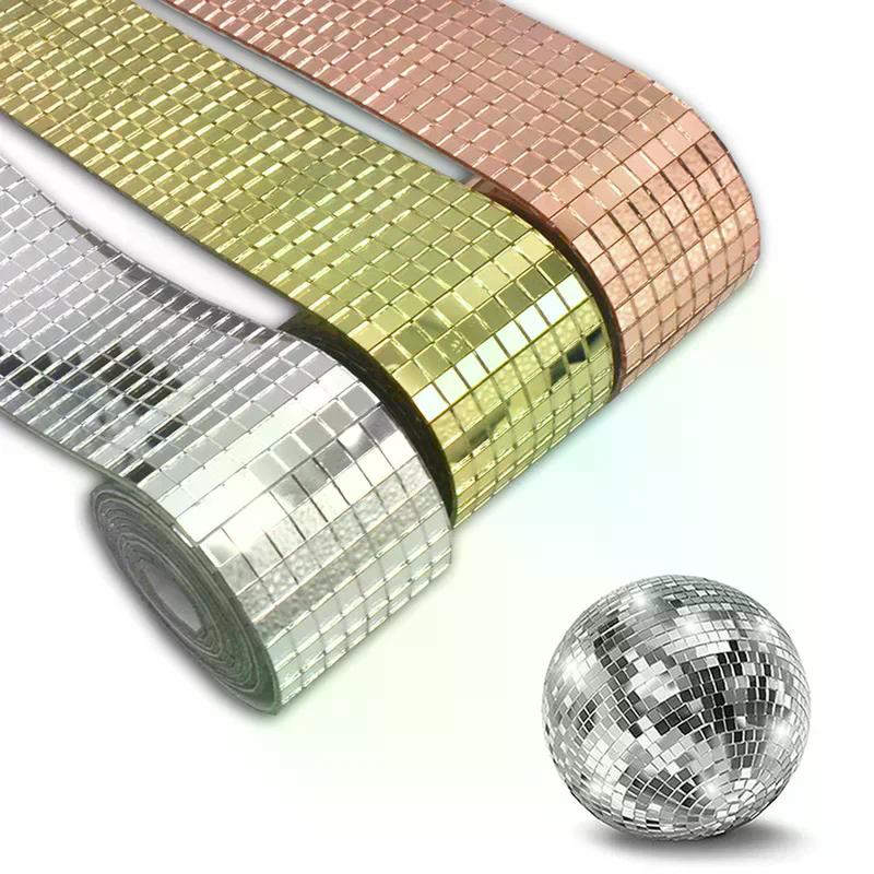 Palla da Discoteca Fai da Te Vetro Specchio Adesivi Murali Autoadesivi Decorazioni Murali per la Casa