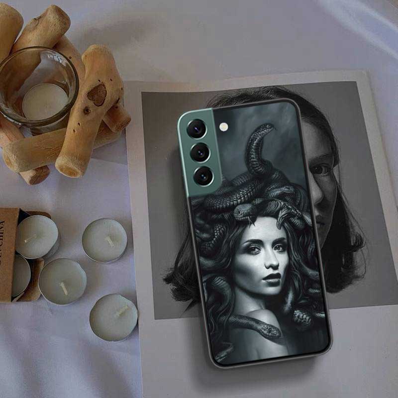Custodia per telefono Medusa nella mitologia greca antica Per Samsung A15 A25 A35 A55 Galaxy A70S A50S A30S A30 A40 A71 A51 A41 A31 A21 A11 A