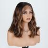 FREEDOM 13X7 Synthetic Lace Front Wigs For Women Short Bob Lace Frontal Wig Natural Curly Wavy Ombre Brown Blonde Cosplay Wigs