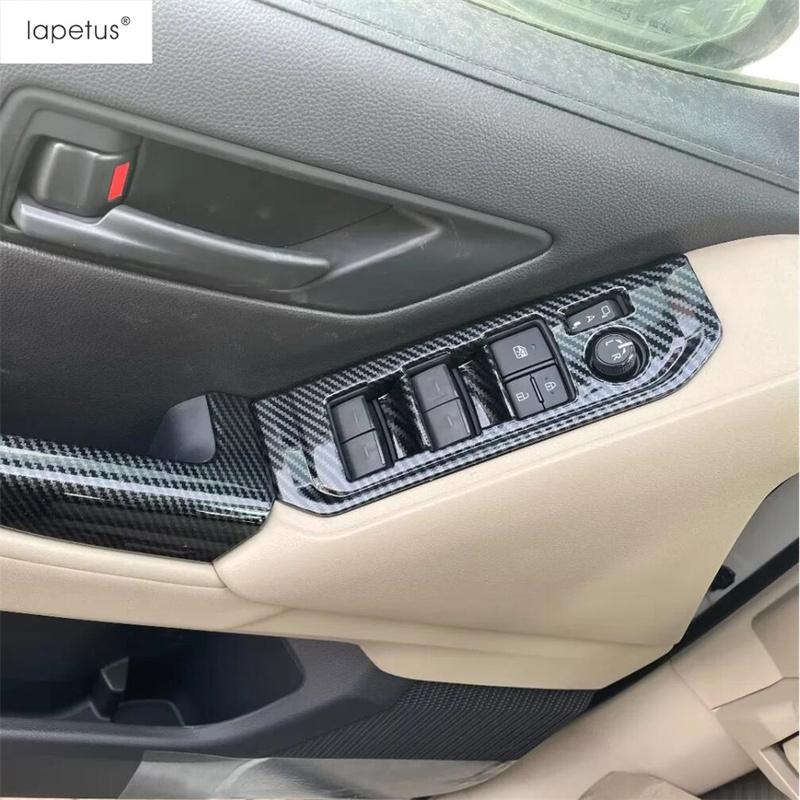 Window Lift Handle Bowl / Steering Wheel / Front Water Cup Cover Trim Accessories For Toyota Land Cruiser 300 LC300 - 2024