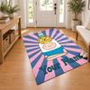 Adventure Time Custom Name Personalized Rug Non‑Slip Doormat Floor Carpet Housewarming Birthday Gift for Family Friends