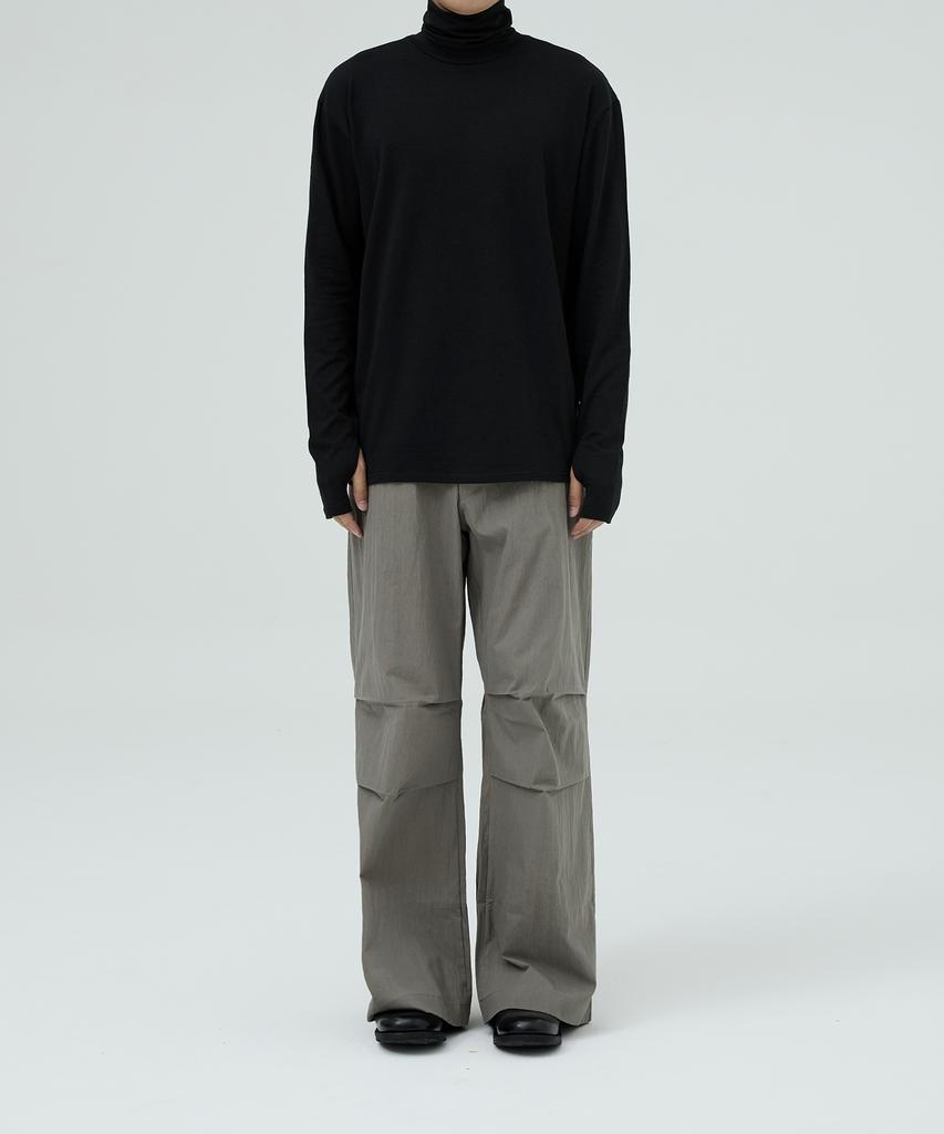 OX STUDIOS Cozy Roll Neck Long Sleeve (Black)