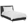 White Microfibre Bed Set with Pillow 2 pcs