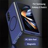 Business Plating Einfarbige PC Magnetische Hülle für Samsung Galaxy Z Fold 8 7 6 5 4 3 für Magsafe Kabelloses Ladegerät Anti-Fall Abdeckung