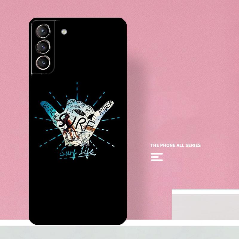 Surfer Surf Hang Loose Shaka Phone Case For Samsung Galaxy S26 S25 S24 S20 S21 S22 S23 Ultra S10 Plus S25 FE Cover Coque