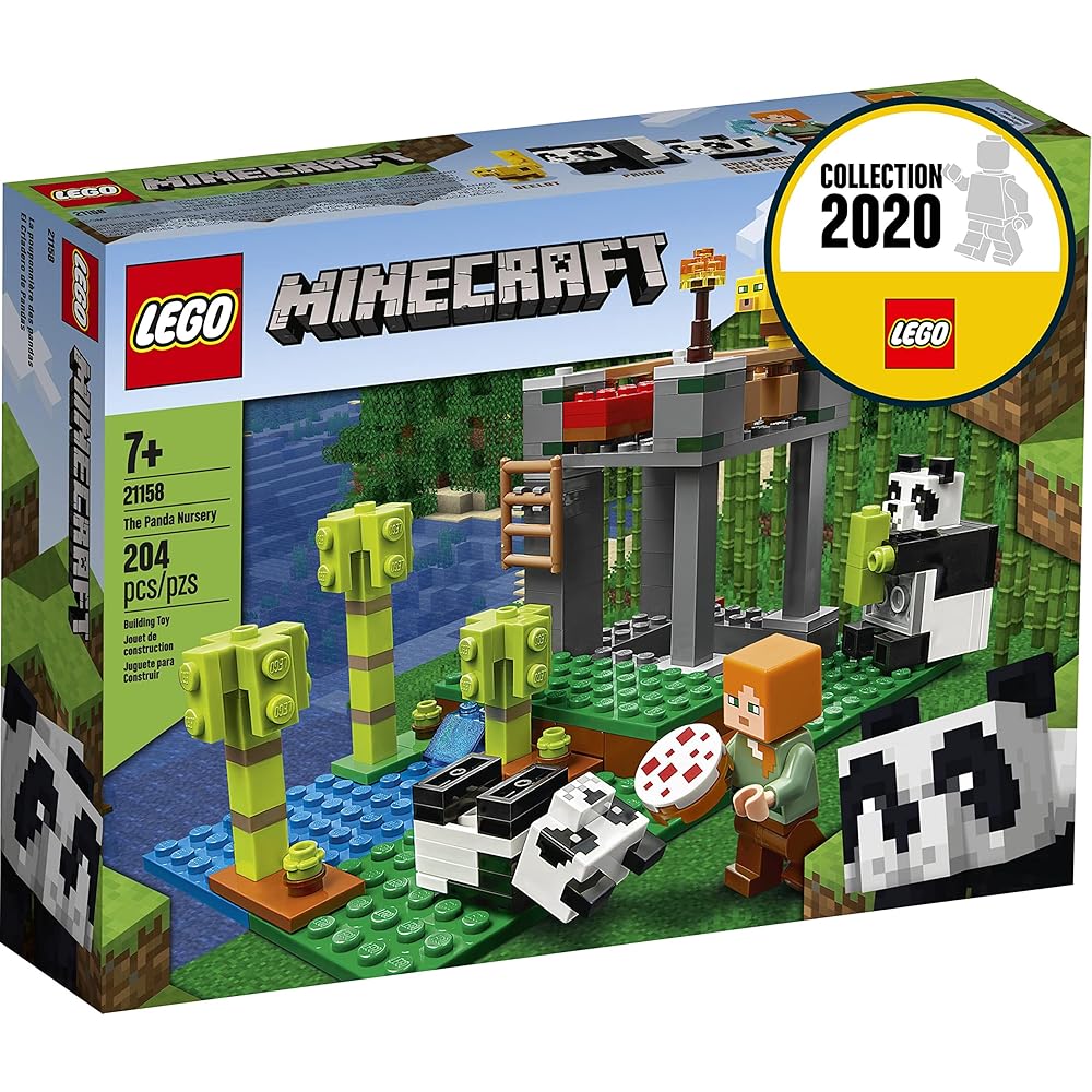 LEGO Minecraft Panda Nursery 21158 Building Blocks Toy for Kids Age 7 and Up