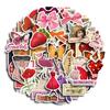 Marseilles 60 Unique Handmade Vintage Sticker Set: Bows, Strawberries, Waterproof, Creative Personality