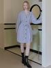 AVANT-G Overfit Shirt Long Sleeve Dress - Blue