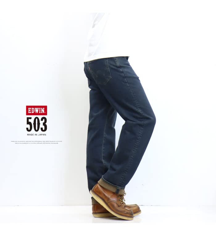 Edwin Jeans 503 Loose Straight Denim Made in Dark Blue Size 31 Pants, Japan, E50314, Men's, 2,