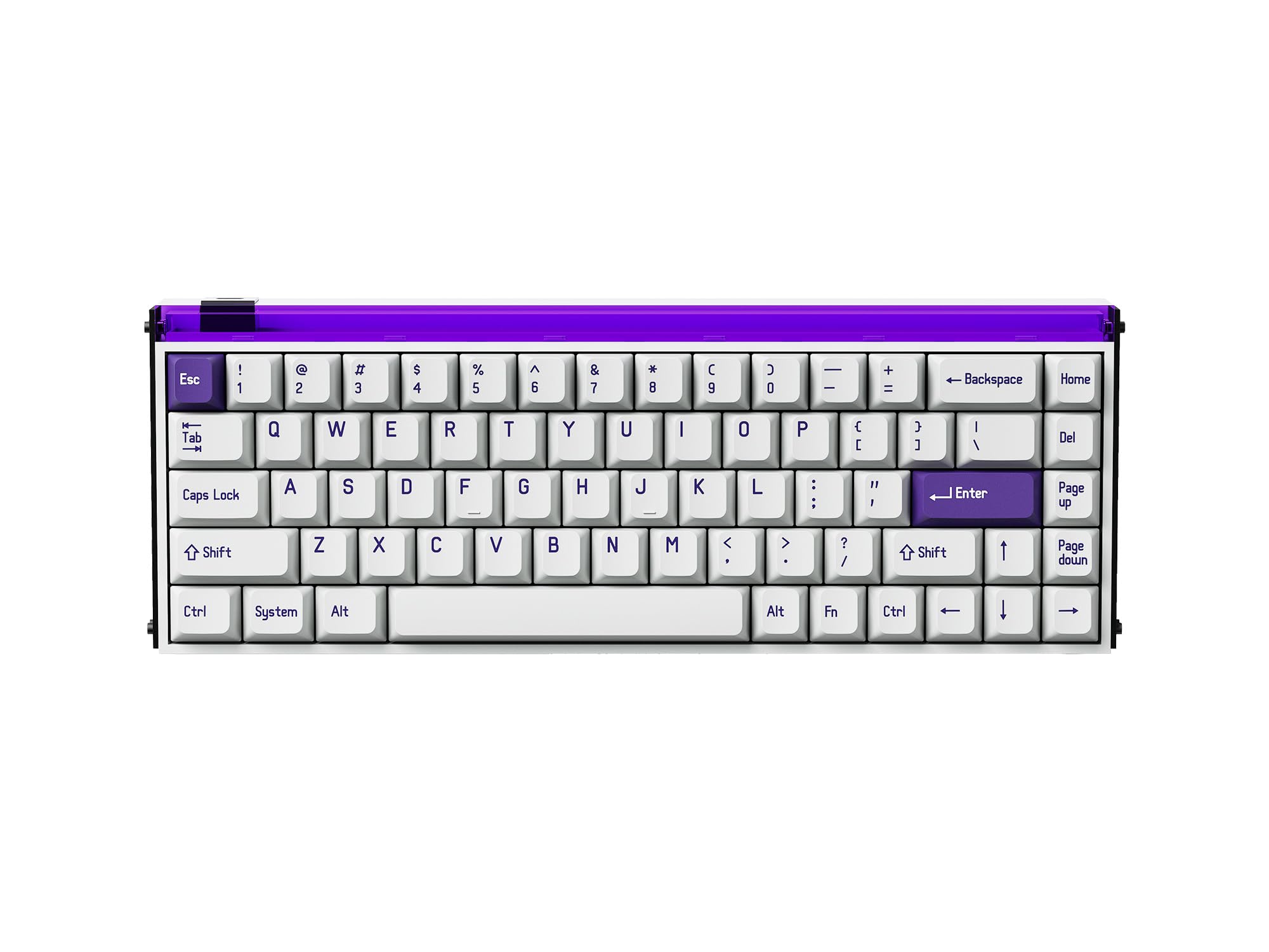 

Ігрова клавіатура MelGeek MADE68 Pro Purple Rapid Trigger