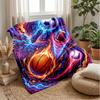Sports in Flames and Water 7 Theme blanket Lightweight Warm Flannel Blanket Decorative Throw Blanket for Home Decoration