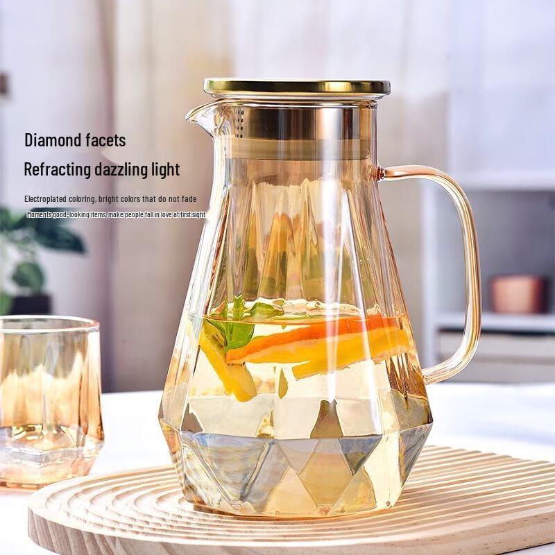 BeiduoYang High Borosilicate Glass Diamond Pitcher