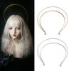 Smooth Metal Headbands Women Hair DIY Craft Blank Thin Steel Wire Frame Hairband