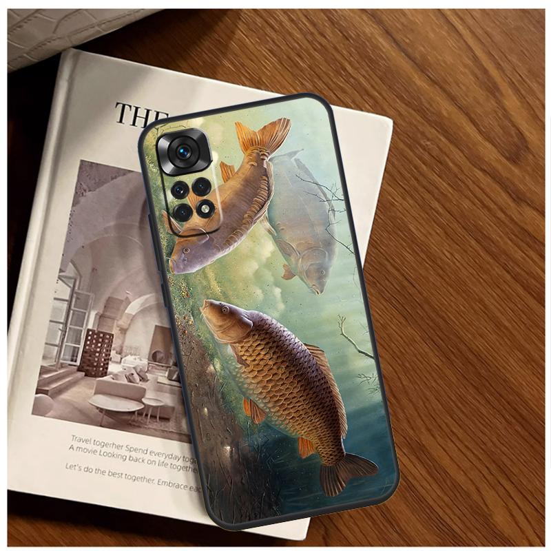 Chub Carp Fish Case For Xiaomi Redmi Note 13 11 10 9 8 12 Pro Plus 12S 11S 10S 9S 10A 9C 10C 12C 13C Funda