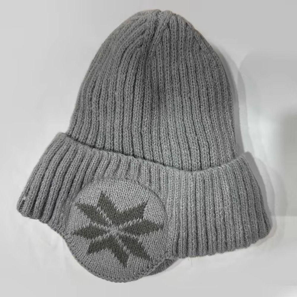 Thermal Winter Knitted Hat Windproof Ear Protection Hat Universal Fit Warm Knit Cap  Winter Cycling