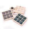 Simple Solid Wood Oak 9-digit Ring Display Tray Pendant Transfer Bead Fu  Diamond Ring Ring Pair Ring Display Holder