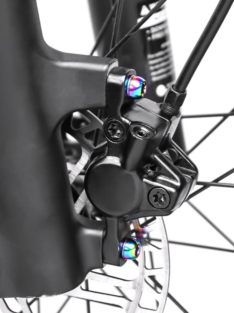 6Pcs M6x17mm Bike Crank Caliper Handlebar Stem Fixing Screws with Washer Bike Disc Brake Clamp Bolts for Fixing Brake Lever