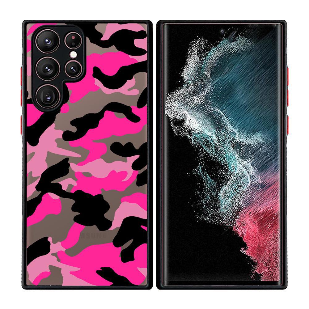 "Capa 2 em 1 para Celular com Estampa de Coração de Leopardo Pintado e Toque de Pele para Samsung S25 Ultra"