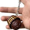 Chocolate Shape Keyboard Keychain Tactile Squeeze Fidget Toy Stress Relief Antistress Sensory Gadget for Adult Restlessness Relief