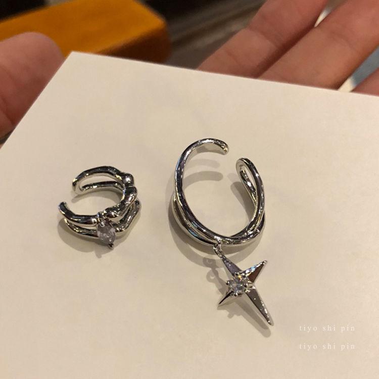 European American Cold Wind Ear Bone Clips Simple No Piercing INS Niche High Sense Ear Jewelry For Women