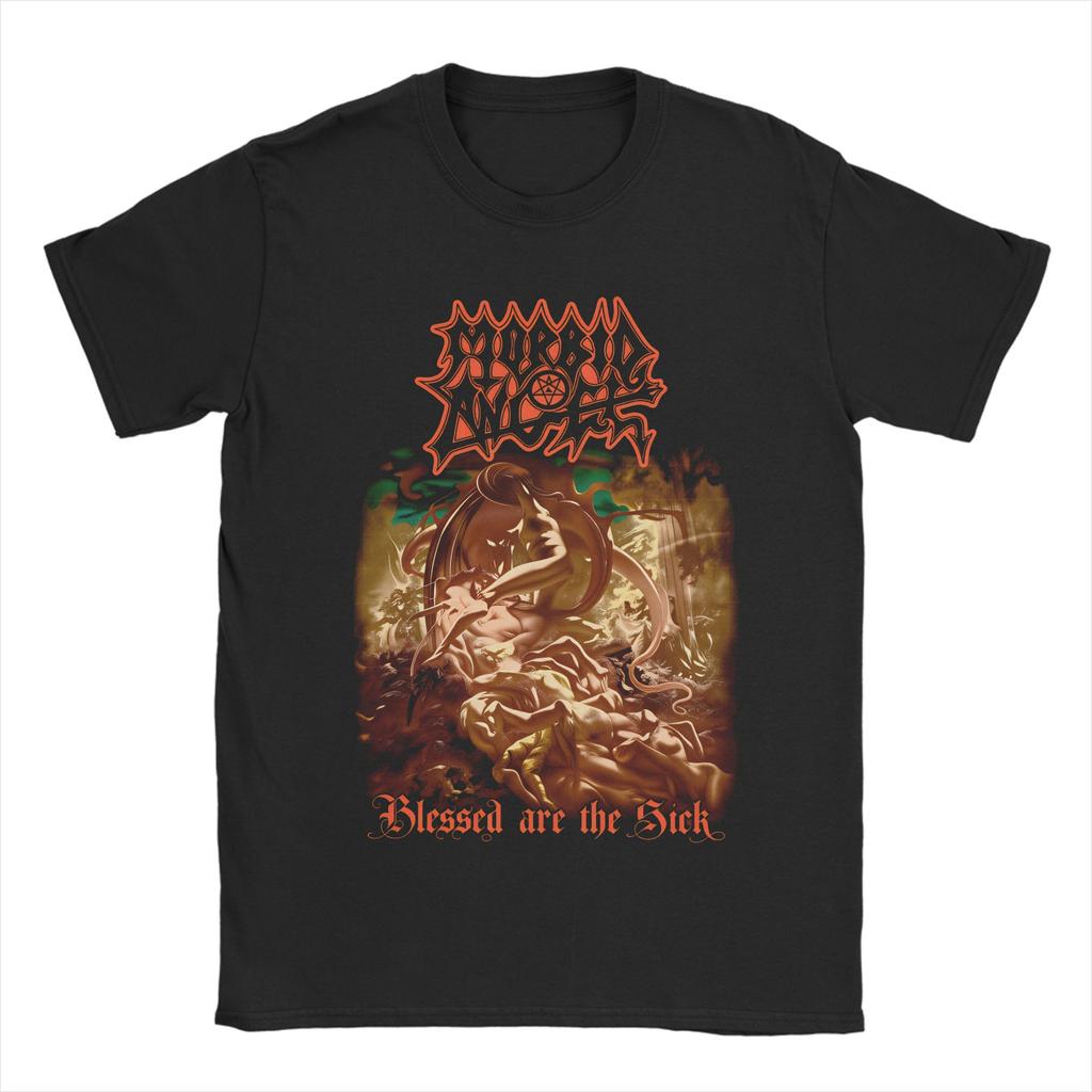 Morbid Angel Band Men T Shirts  Novelty Tee Shirt Short Sleeve Crewneck TShirts 100 Cotton Summer Tops