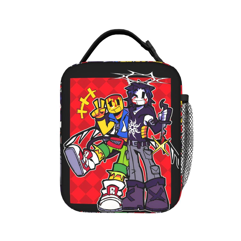 Vintage TEM Bluudude Forsakens Get in Now TEM Blue Dude Insulated Lunch Bag Leakproof Meal Container Cooler Bag Tote Lunch Box