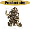 Mahakala Statue Antique Bronze Brasses Tibetan Small Hanging Ornament Sacred Protectors of Dharma Buddhism Sculpture Gift