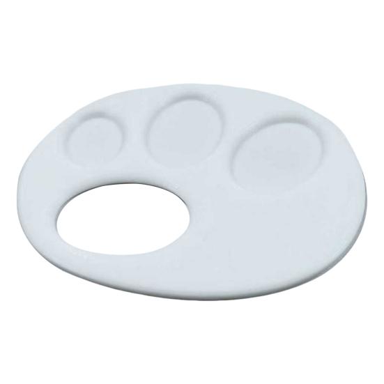 Plastic Paint Tray 3D Printed Finger Palette with Hand Grip Easy To Clean Portable Painting Palette for Kids Artists Watercolor Acrylic Pigment Use