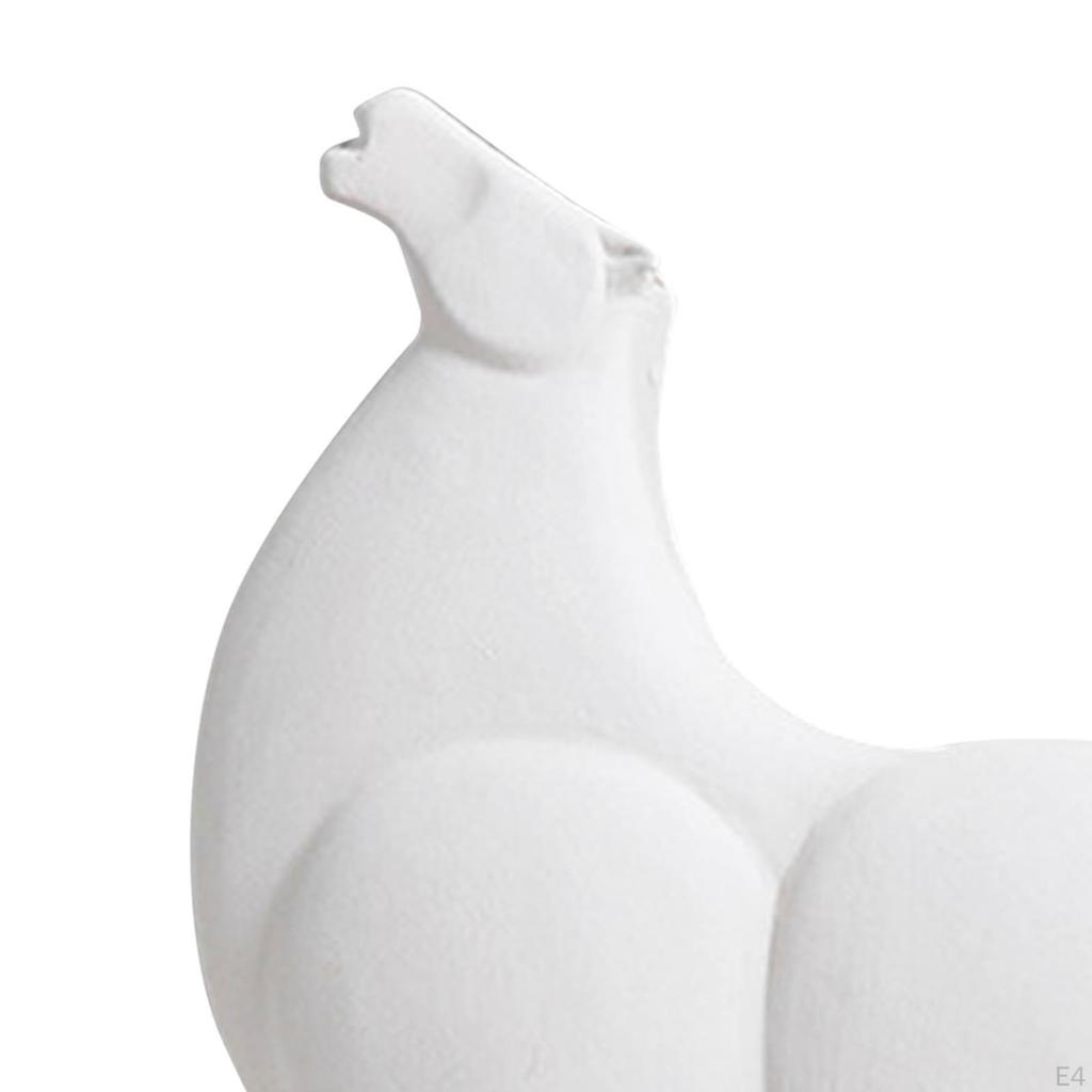 Horse Statue, Abstract Crafts Geometric Gift Creative Modern Ceramic Unique Animal Sculpture for