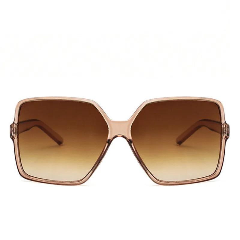 New Designer Fashion Oversized Sunglasses Women Female Big Frame Gradient Sun Glasses UV400  Mujer