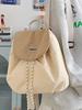 High-End Rucksack für Damen im koreanischen Stil, niedlich, leicht mit Kordelzug, für Pendler und Ausflüge