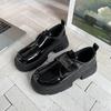 Autumn New Fashion Loafers Women'S Outerwear Casual Shoes Single Shoes Comfortable Versatile Thick-Soled Small Leather Shoes