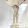 Autumn And Winter Warm High Tube Socks Thickened Socks Cover White Leg Cover