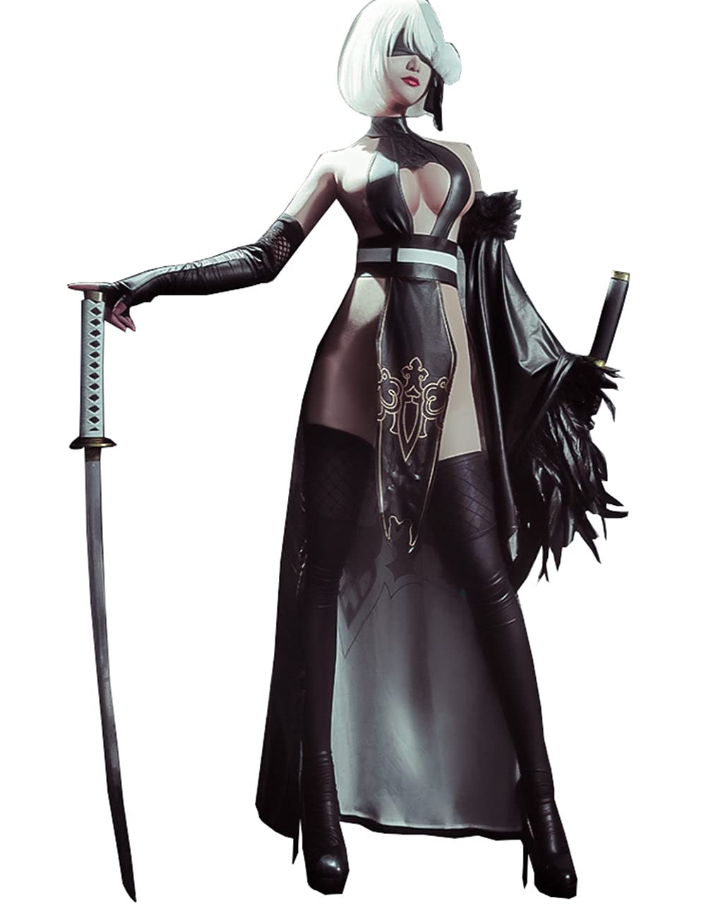 

Лавандовый YoRHa 2 Тип B Косплей Сексуальный Размер M Нет. Костюм, Ципао,