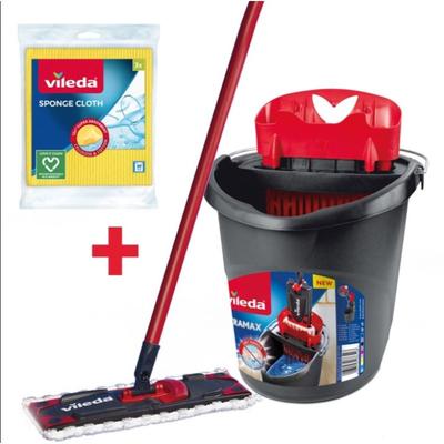 Ultramax Box Mop 3 Cloths Red/Black
