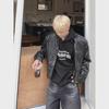 2024 Retro White Leather Motorcycle Jacket with Shoulder Pads - Unisex Street Style