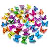 24/48pcs Butterfly Magnetic Refrigerator Sticker Simulation Wall House Living Room Kitchen Decoration DIY Magnet Supplies XJM