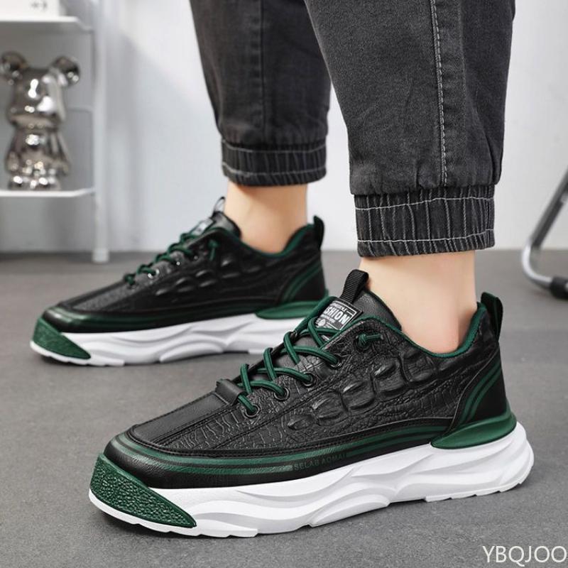Large Size Spring and Autumn New Thick Sole Height Increasing Casual Men's Shoes Niche Trend Versatile Flat Sports Men's Shoes