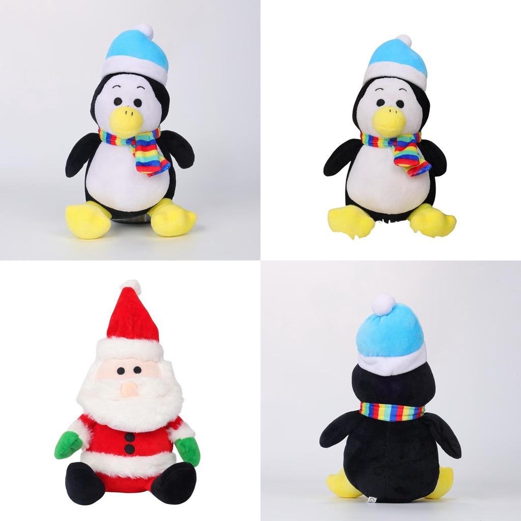 Christmas Santa Claus Plush Toy Cute Reindeer Stuffed Animal Holiday Gift 21cm