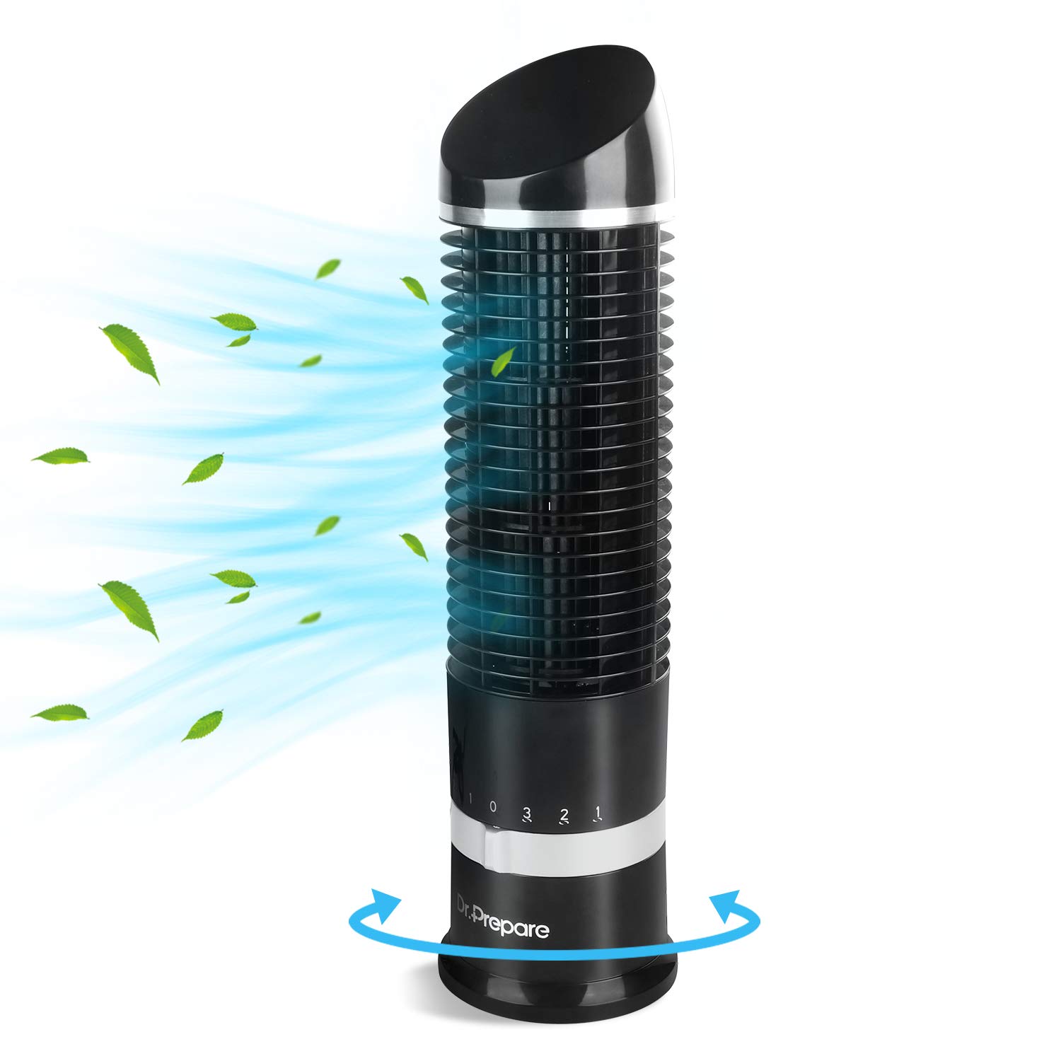 

Tabletop Tower Slim 3 Air Flow Automatic Height Space Home PSE Black Dr.Prepare Fan, Bladeless, Fan, Fan, Vertical, Levels, Swing, 40cm, Quiet,