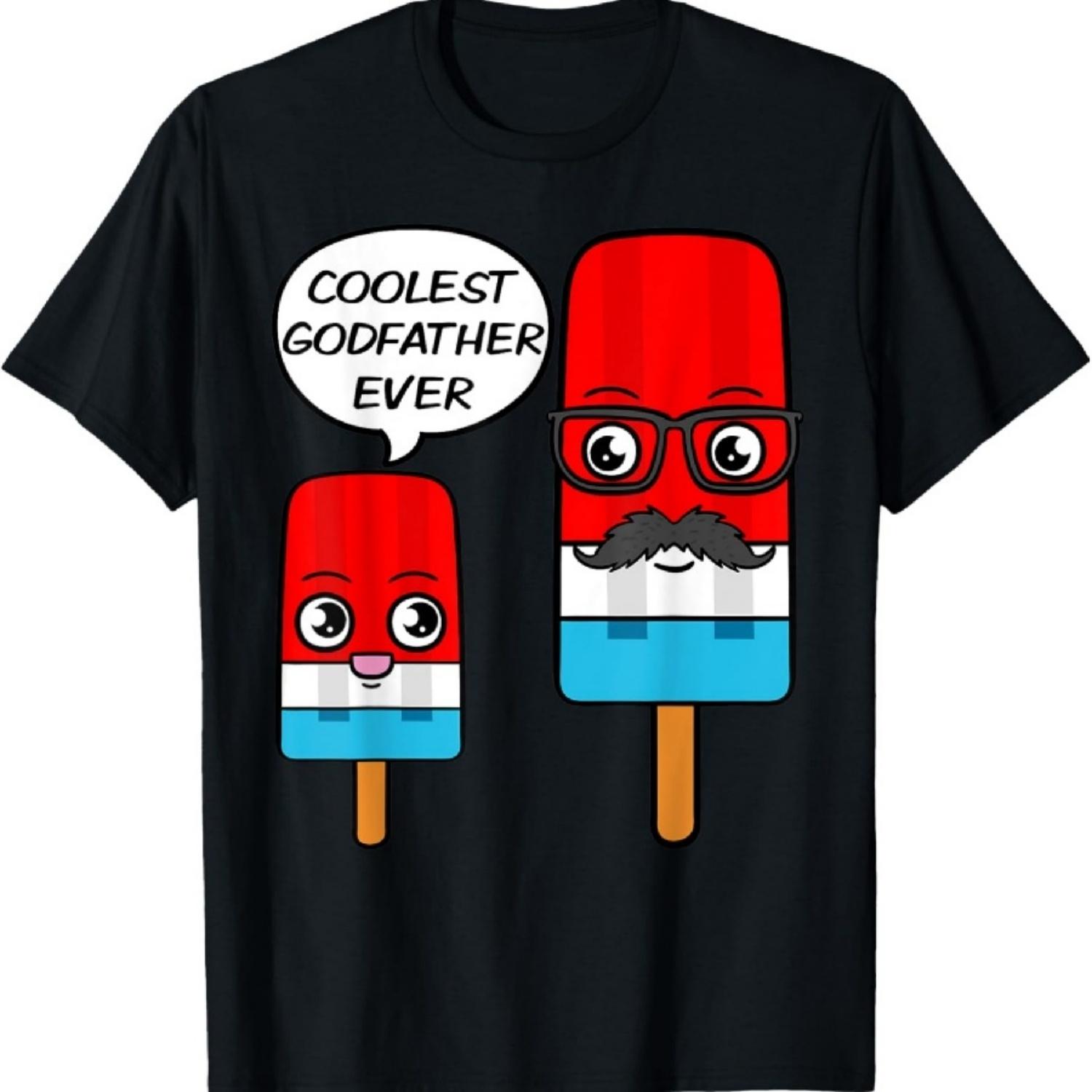 Самый крутой крестный папа в мире футболка с мороженым S