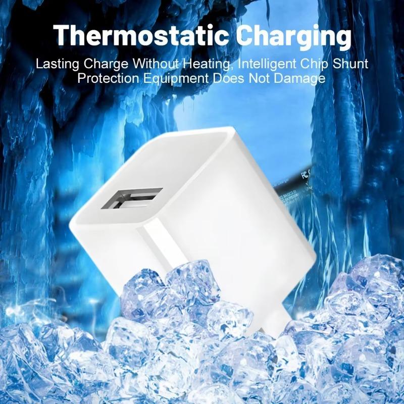 5-1Pcs USB Wall Charger Adapter Quick Charging for IPhone 14 13 12 11 Pro Max XR XS X 8 7 6 Plus IPad Travel Adapter US Plug