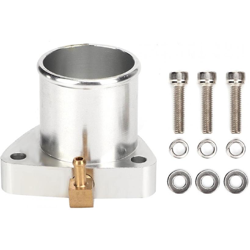 3 Bolt Turbo Adapter, Flange Adapter Kit 3 Bolt Turbo Outlet Adapter Kit Fit for Garrett Gt25 Gt28 T25 T28 Sr20det with Brass Fitting 90 Degree