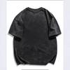 Women's Short Sleeve Graphic Tee Round Neck Hip-Hop Style Washed Vintage Oversize T-Shirt With Cartoon Cat Print