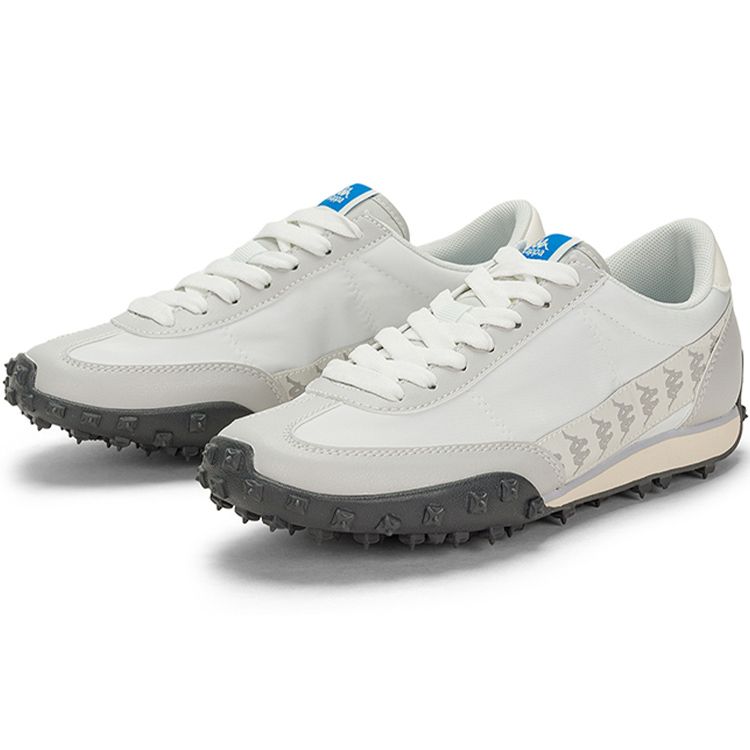 Kappa Fashionable Versatile Fabric Synthetic Leather Non-Slip Wear-Resistant Low-Top Casual Running Shoes Unisex sneaker Glacier-Gray K0DX5MM09-084