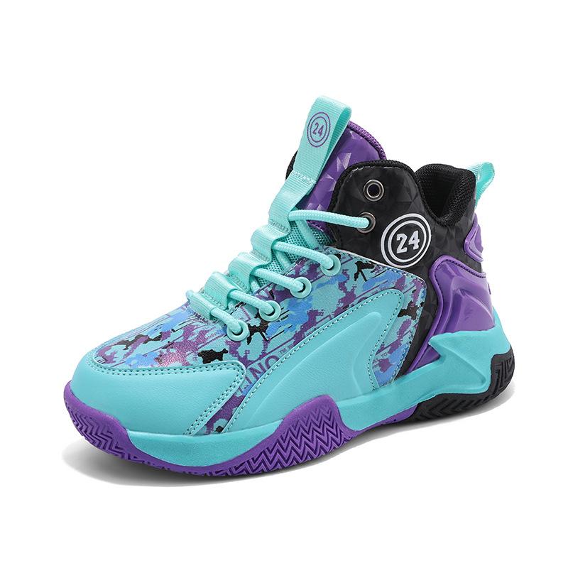 Herren High-Top Basketballschuhe Print Rutschfeste Sohle Atmungsaktives Sport-Schuhwerk