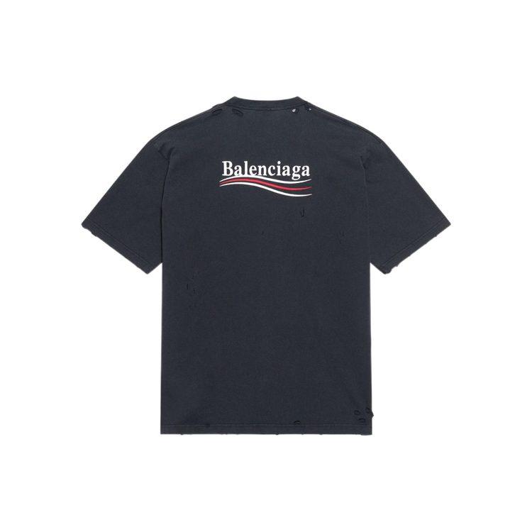 Balenciaga T Shirts Men's Black Crew Neck Moderate 641675TKVJ19034