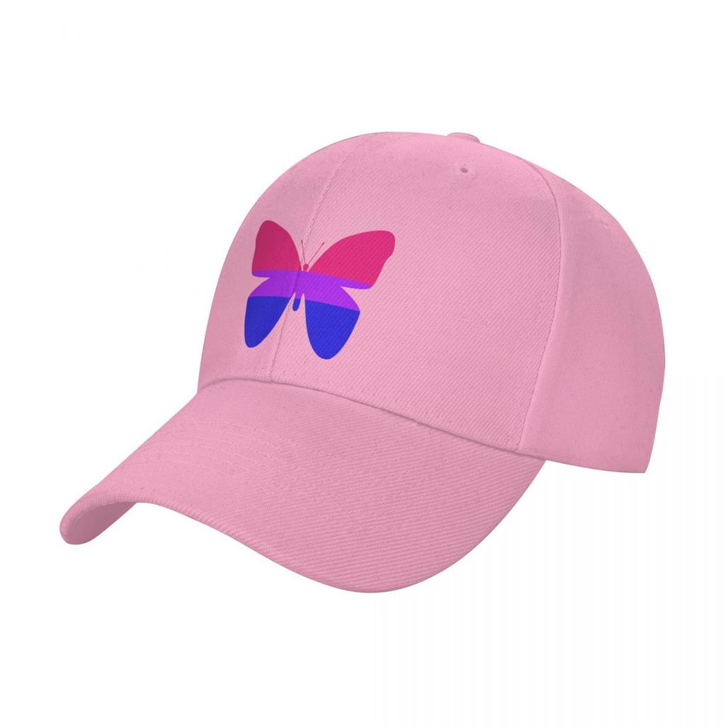 Bisexual Pride Butterfly Baseball Cap Trucker Hat Snapback Cap Wild Ball Hat Golf Hat Man Caps Women Men's